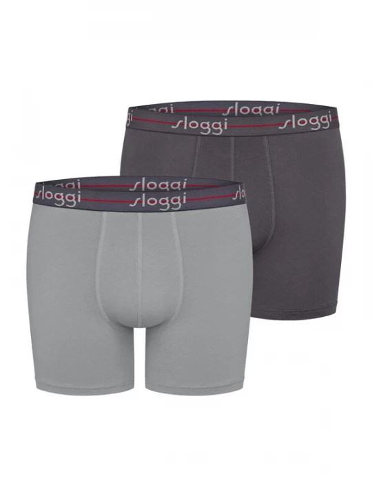 Foto van product SLOGGI Boxershorts ' Blue Start ' grijs / zwart