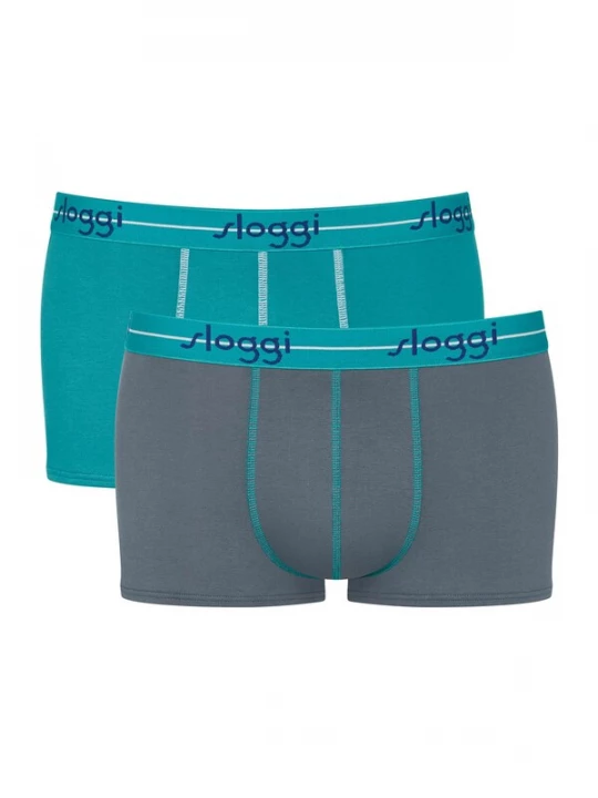 Foto van product SLOGGI Boxershorts ' Blue Start ' turquoise / antraciet