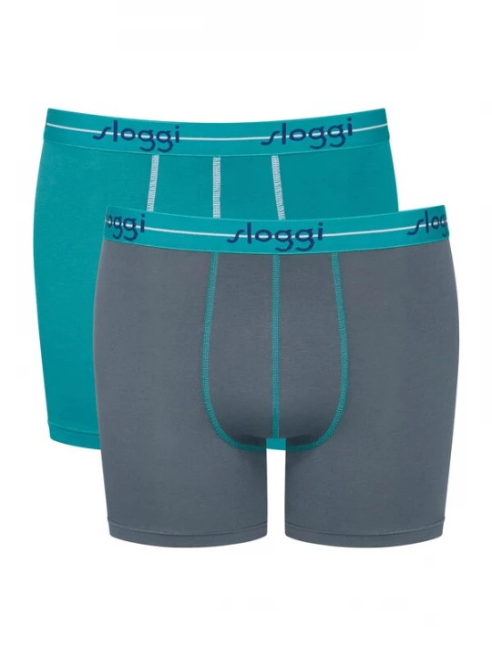 Foto van product SLOGGI Boxershorts ' Blue Start ' turquoise / antraciet