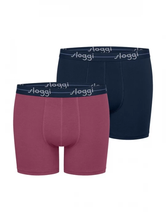 Foto van product SLOGGI Boxershorts 'Blue Start' violetblauw / rood