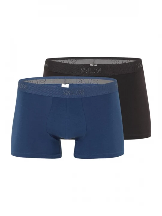 Foto van product SLOGGI Boxershorts donkerblauw / grijs / zwart