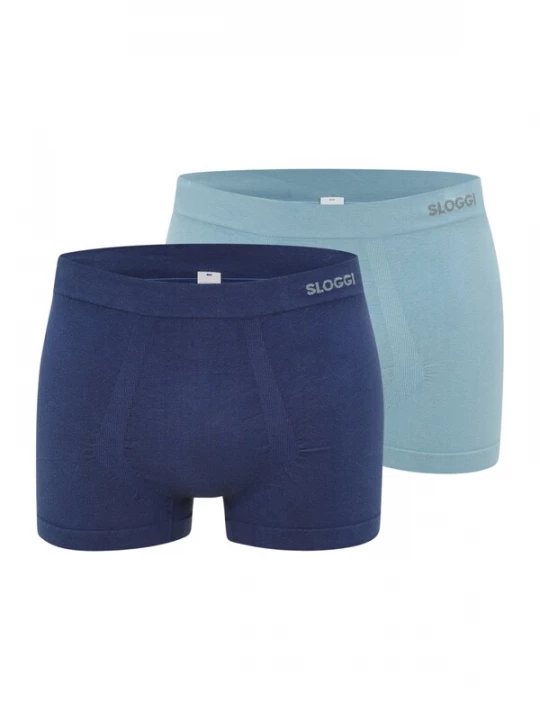 Foto van product SLOGGI Boxershorts 'GO' lichtblauw / donkerblauw