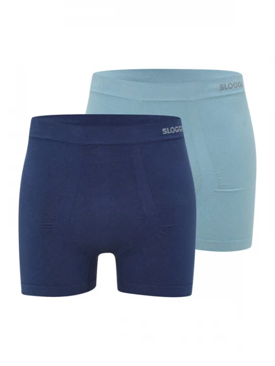 Foto van product SLOGGI Boxershorts 'GO' lichtblauw / donkerblauw