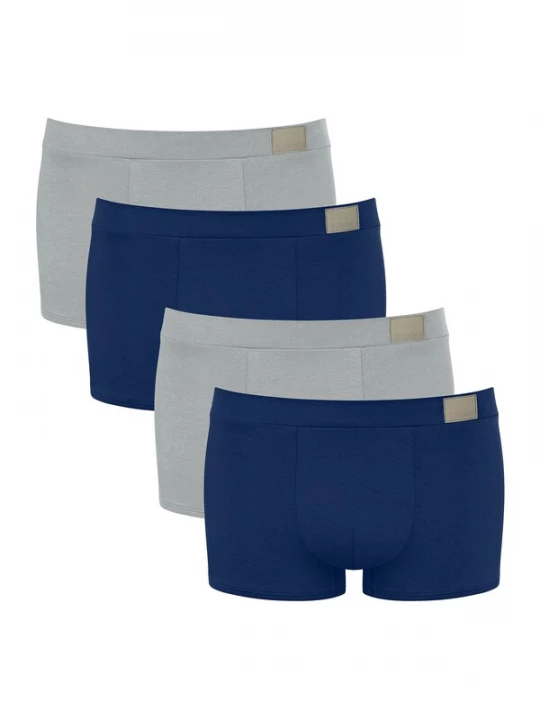 Foto van product SLOGGI Boxershorts 'GO Natural' donkerblauw / grijs
