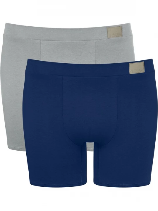 Foto van product SLOGGI Boxershorts 'GO Natural Short' blauw / lichtgrijs