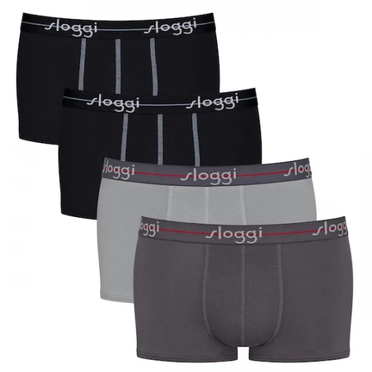 Foto van product SLOGGI Boxershorts grijs / zwart