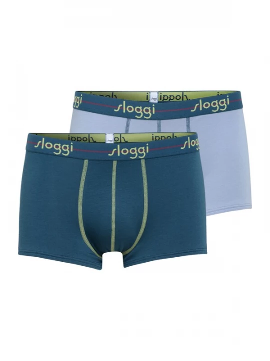 Foto van product SLOGGI Boxershorts lichtblauw / petrol / lichtgroen