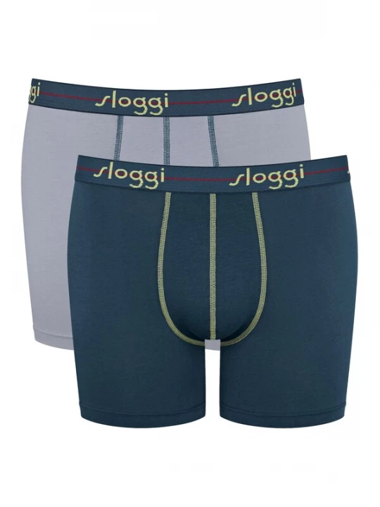 Foto van product SLOGGI Boxershorts ' Start ' geel / grijs / zwart