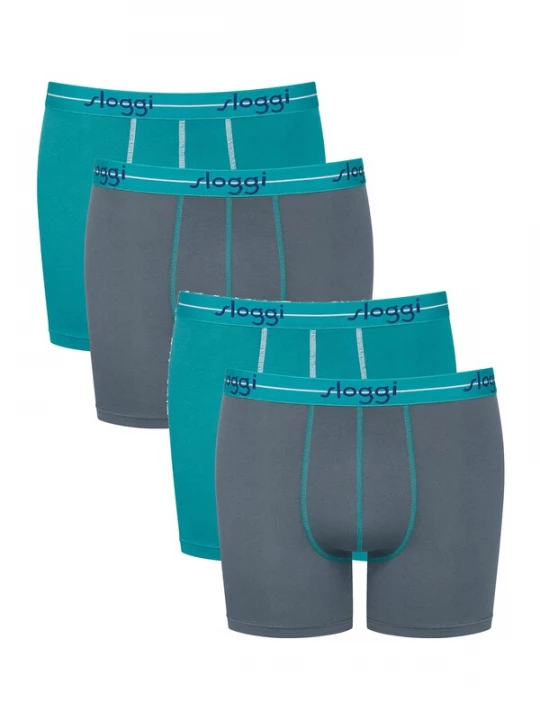 Foto van product SLOGGI Boxershorts 'Start' turquoise / grijs