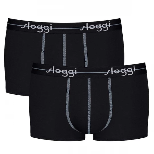 Foto van product SLOGGI Boxershorts zwart / wit