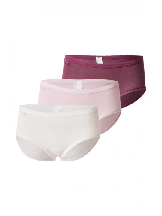 Foto van product SLOGGI Broekje 'Basic+' braam / rosa / wit
