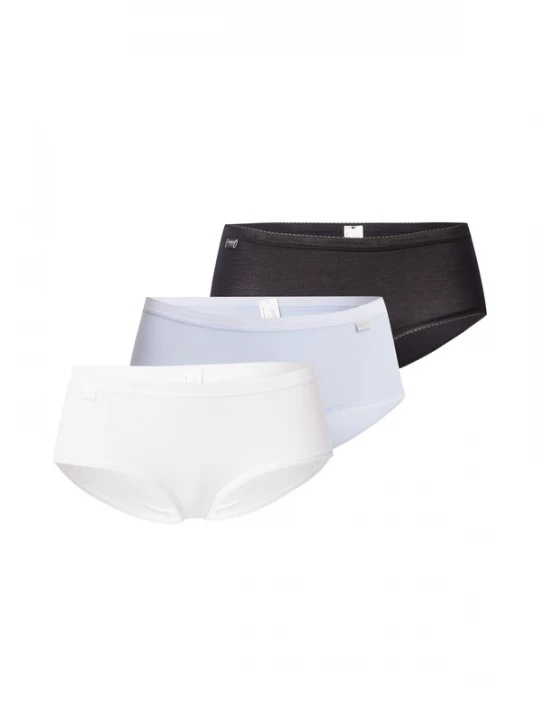 Foto van product SLOGGI Broekje 'Basic+' lichtlila / zwart / wit