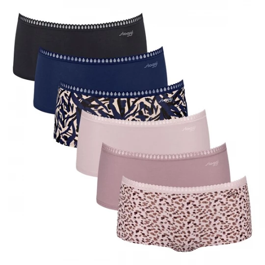 Foto van product SLOGGI Broekje beige / navy / rosa / zwart