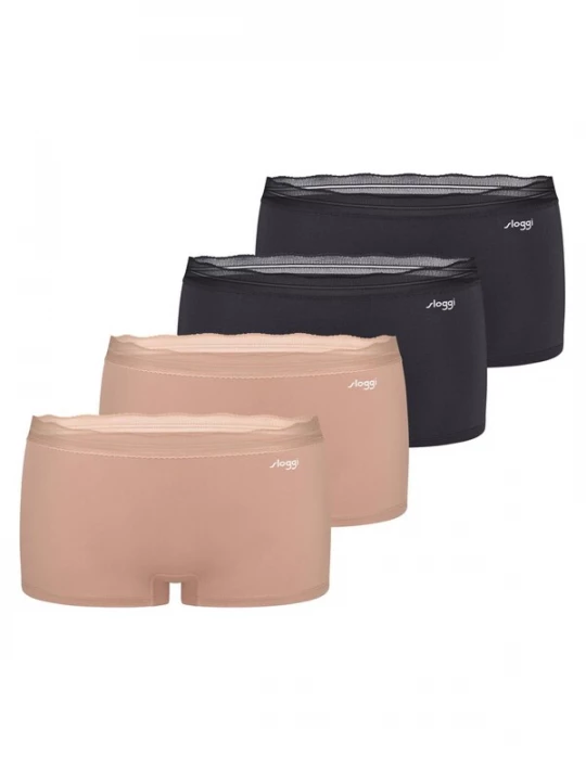 Foto van product SLOGGI Broekje 'Go Blush' zwart gemêleerd