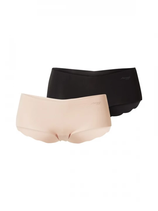 Foto van product SLOGGI Broekje 'ZERO Microfibre 2.0' lichtbruin / zwart