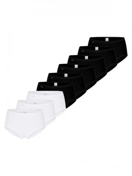 Foto van product SLOGGI Slip '24 / 7 Cotton Lace' zwart gemêleerd