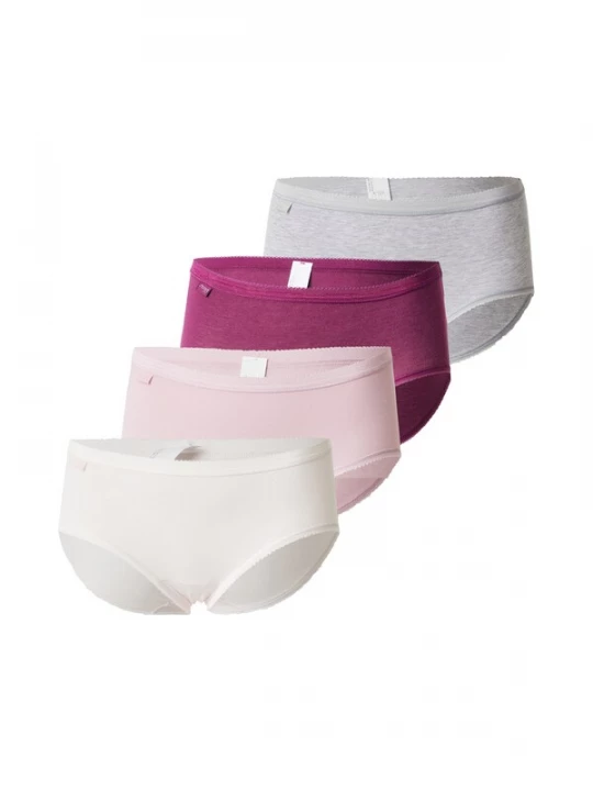 Foto van product SLOGGI Slip 'Basic+' grijs gemêleerd / rosa / donkerroze / natuurwit