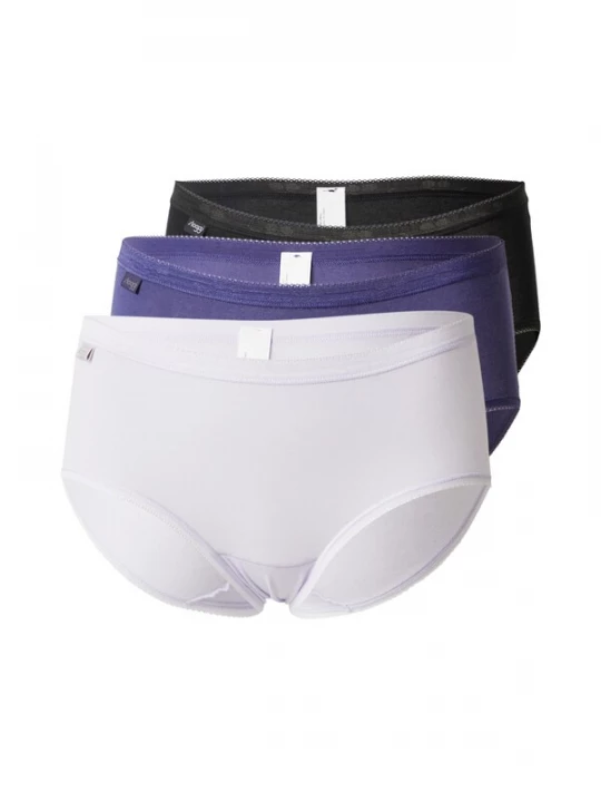 Foto van product SLOGGI Slip 'Basic+' indigo / zwart gemêleerd / wit
