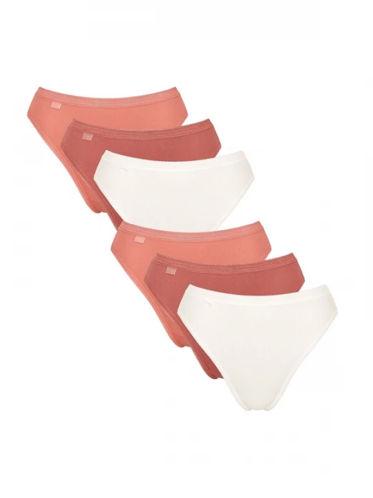 Foto van product SLOGGI Slip 'Basic+' mandarijn / donkeroranje / wit