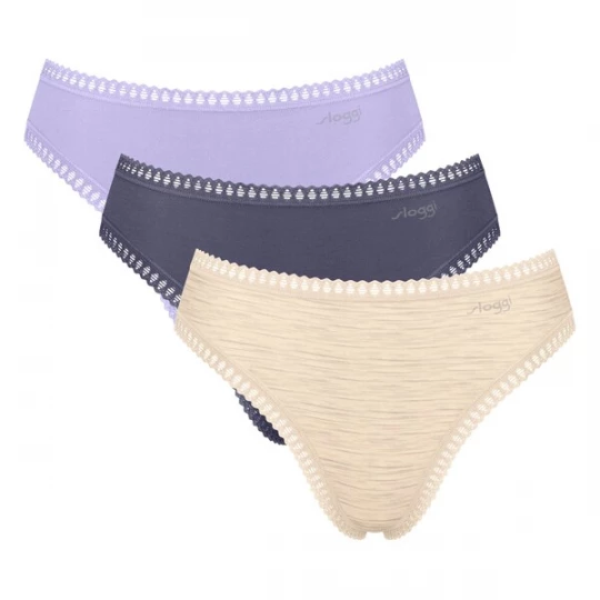 Foto van product SLOGGI Slip beige / donkerblauw / lila