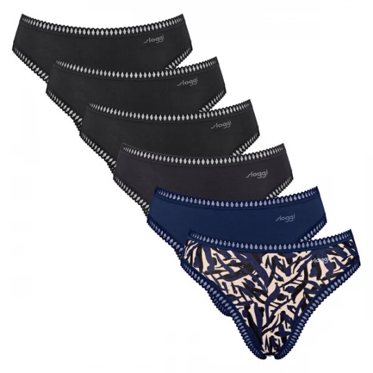 Foto van product SLOGGI Slip beige / donkerblauw / zwart