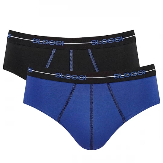 Foto van product SLOGGI Slip blauw / zwart
