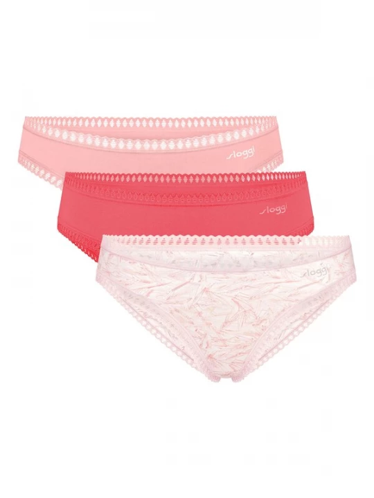 Foto van product SLOGGI Slip 'Blue GO Crush' crème / rosa / rood