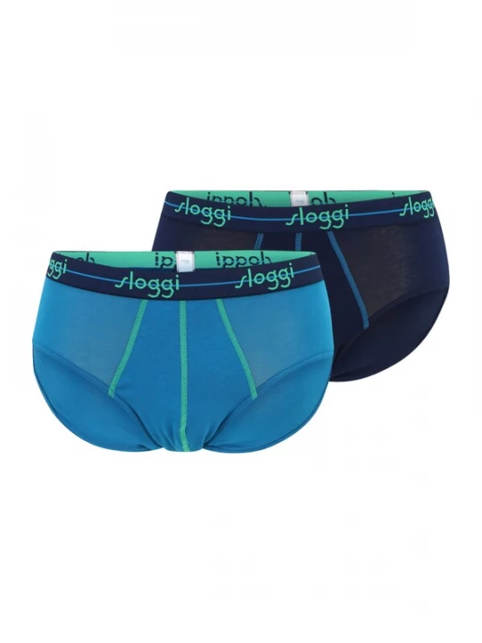 Foto van product SLOGGI Slip 'Blue Start' marine / azuur / lichtgroen