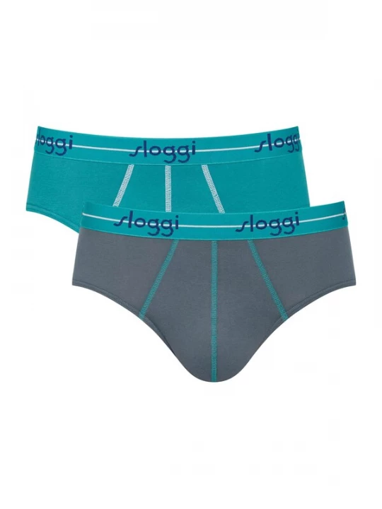 Foto van product SLOGGI Slip ' Blue Start ' turquoise / antraciet