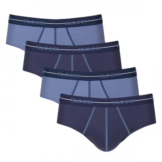 Foto van product SLOGGI Slip donkerblauw / wit