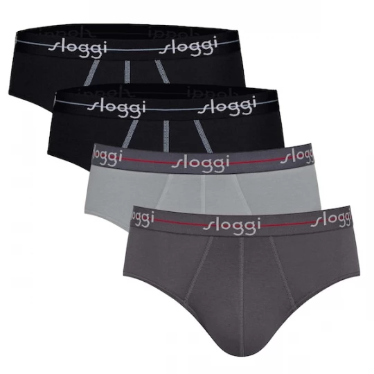 Foto van product SLOGGI Slip donkergrijs / zwart