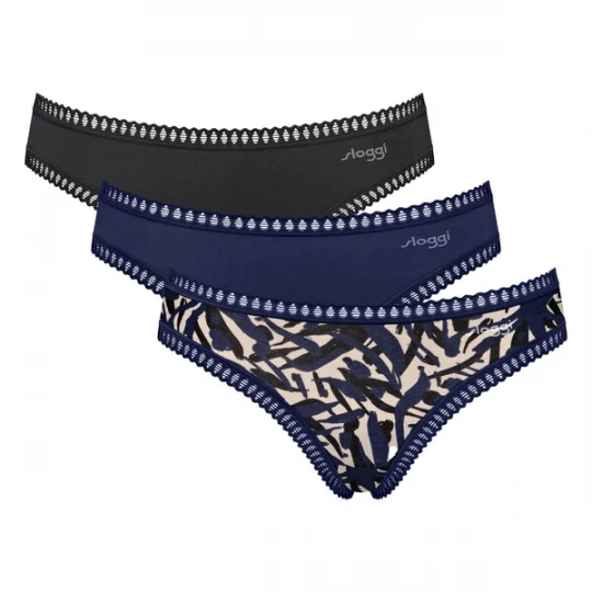 Foto van product SLOGGI Slip 'Go Crush' beige / nachtblauw / zwart