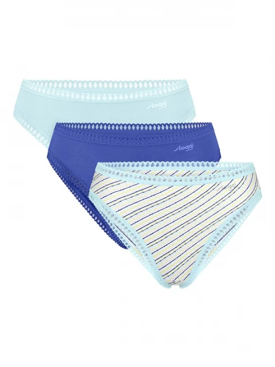 Foto van product SLOGGI Slip 'GO Crush' blauw / geel / mintgroen / wit