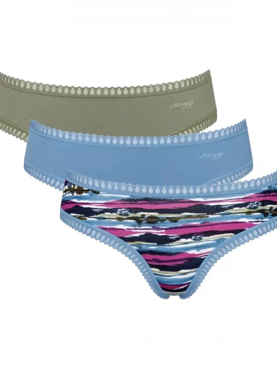Foto van product SLOGGI Slip 'Go Crush' blauw / groen / zwart / wit