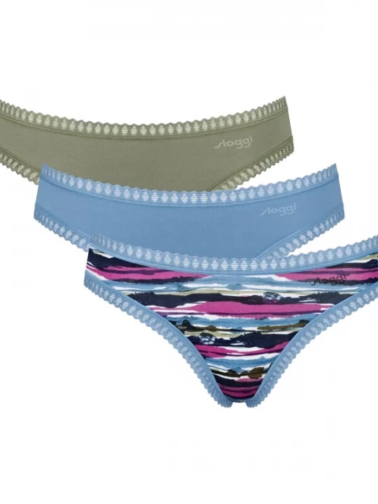 Foto van product SLOGGI Slip 'Go Crush' opaal / donkerblauw / kaki / fuchsia