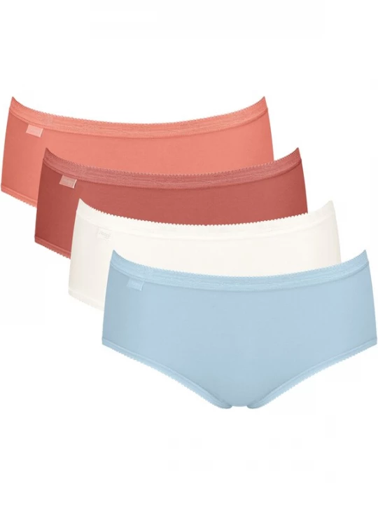 Foto van product SLOGGI Slip hemelsblauw / zalm roze / merlot / wit