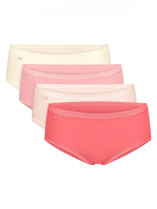 Foto van product SLOGGI Slip ' Originals Basic ' crème / lichtgeel / rosa / rood