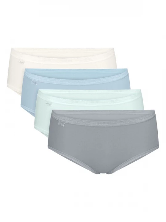 Foto van product SLOGGI Slip ' Originals Basic ' crème / turquoise / lichtblauw / grijs
