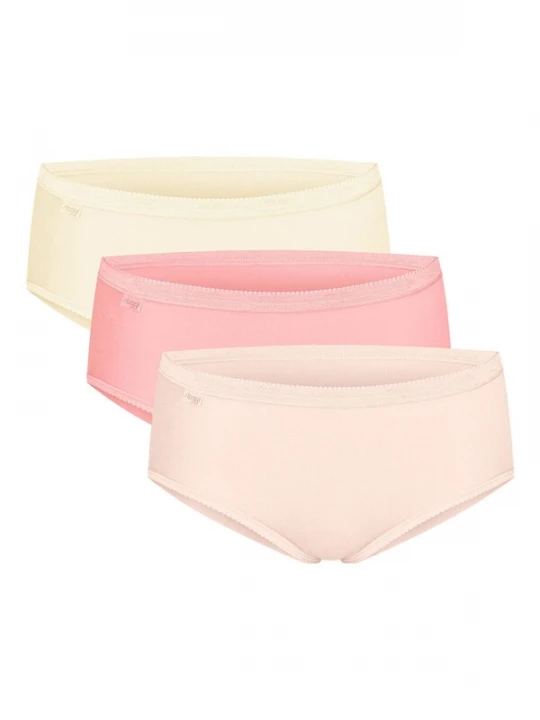 Foto van product SLOGGI Slip 'Originals Basic H' lichtgeel / rosa / pastelroze