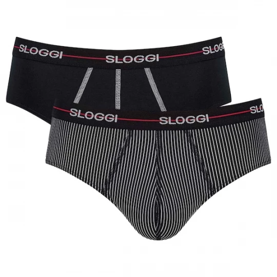 Foto van product SLOGGI Slip rood / zwart / wit