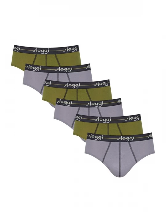 Foto van product SLOGGI Slip 'Start' grijs / taupe / kaki