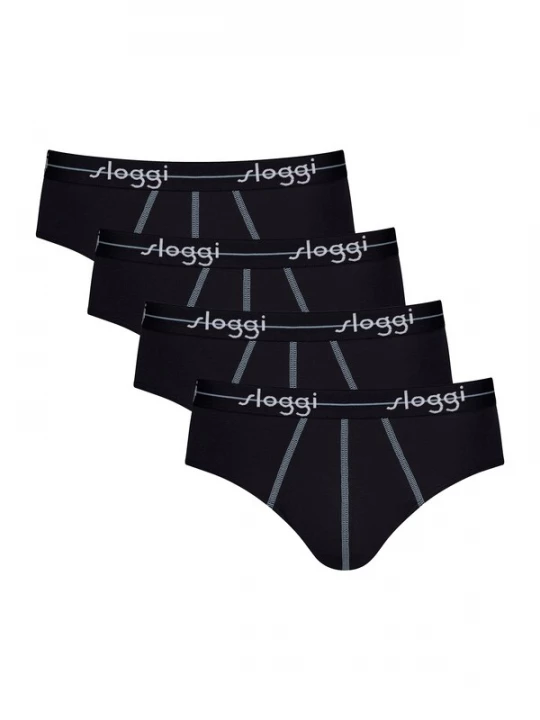 Foto van product SLOGGI Slip 'Start' zwart / wit