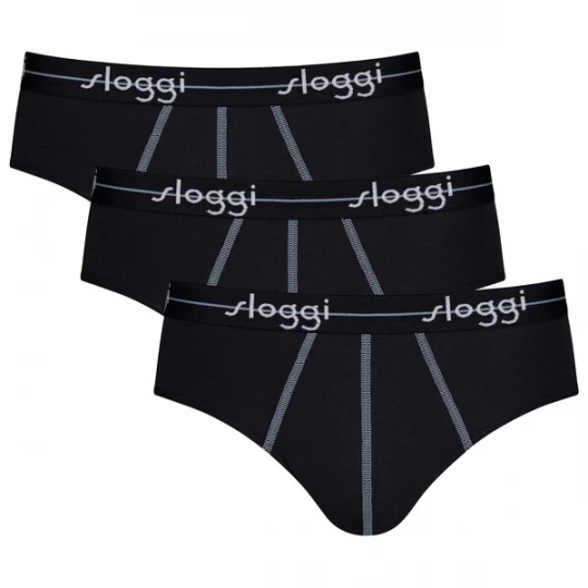 Foto van product SLOGGI Slip zwart / wit