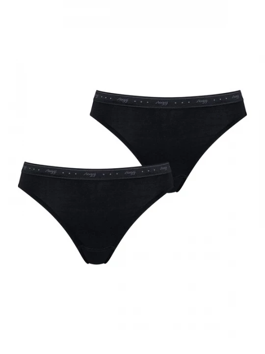 Foto van product SLOGGI Slip zwart / wit