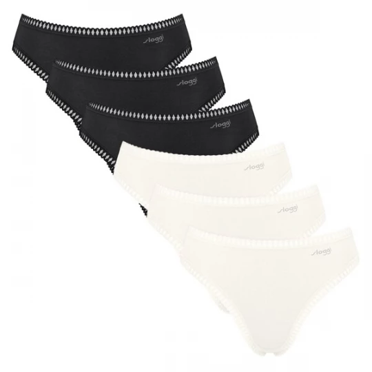 Foto van product SLOGGI Slip zwart / wolwit