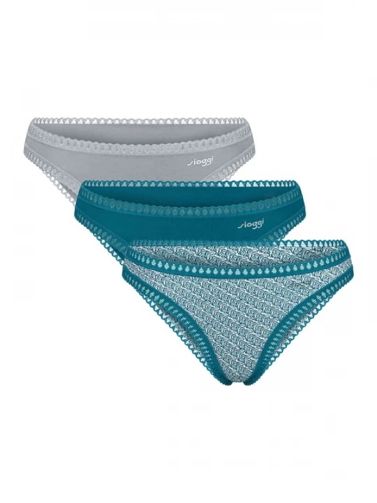 Foto van product SLOGGI String ' Blue GO Crush ' turquoise / grijs / groen