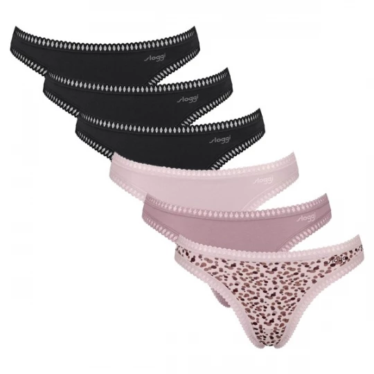Foto van product SLOGGI String bruin / sering / mauve / zwart