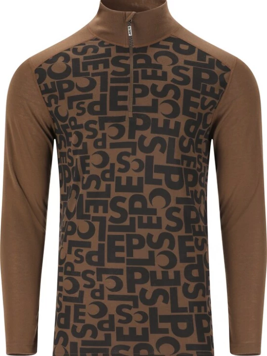 Foto van product SLOPE Functioneel shirt 'Rei' bruin / zwart