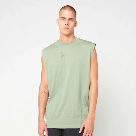 Foto van product Small Signature Essential Sleeveless Tee Karl Kani groen