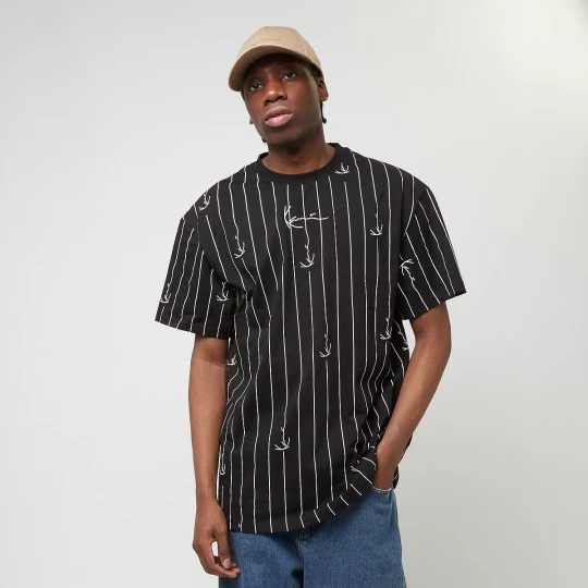 Foto van product Small Signature Logo Pinstripe Tee Karl Kani zwart